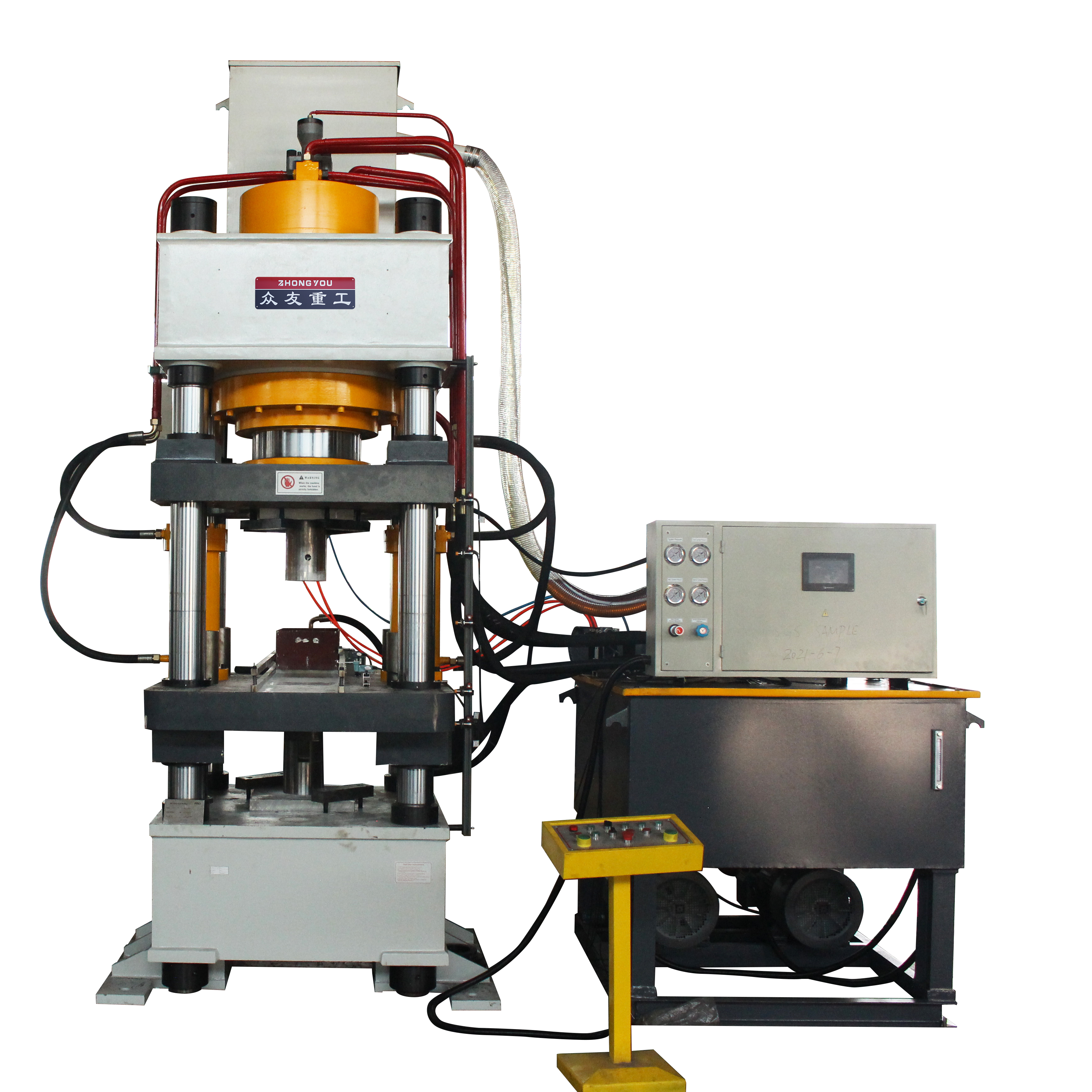 500吨盐砖成型液压机 500T牛羊舔砖压力机 粉末成型油压机